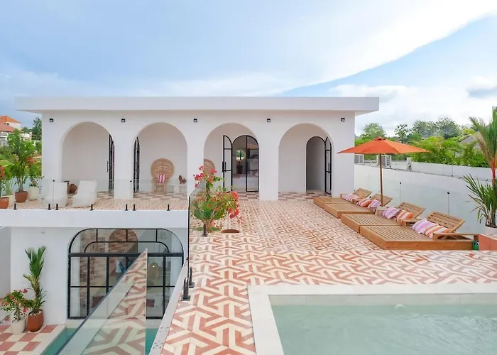 Ocean View 4br Design With Lap Pool & Rooftop Jacuzzi Villa Jimbaran