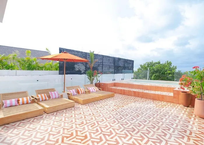 Ocean View 4br Design With Lap Pool & Rooftop Jacuzzi Villa Jimbaran