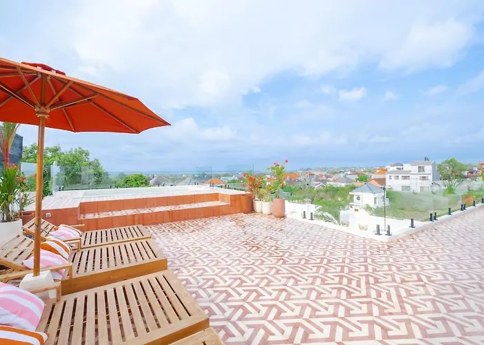 Ocean View 4br Design With Lap Pool & Rooftop Jacuzzi Jimbaran